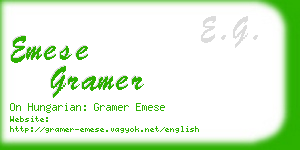 emese gramer business card